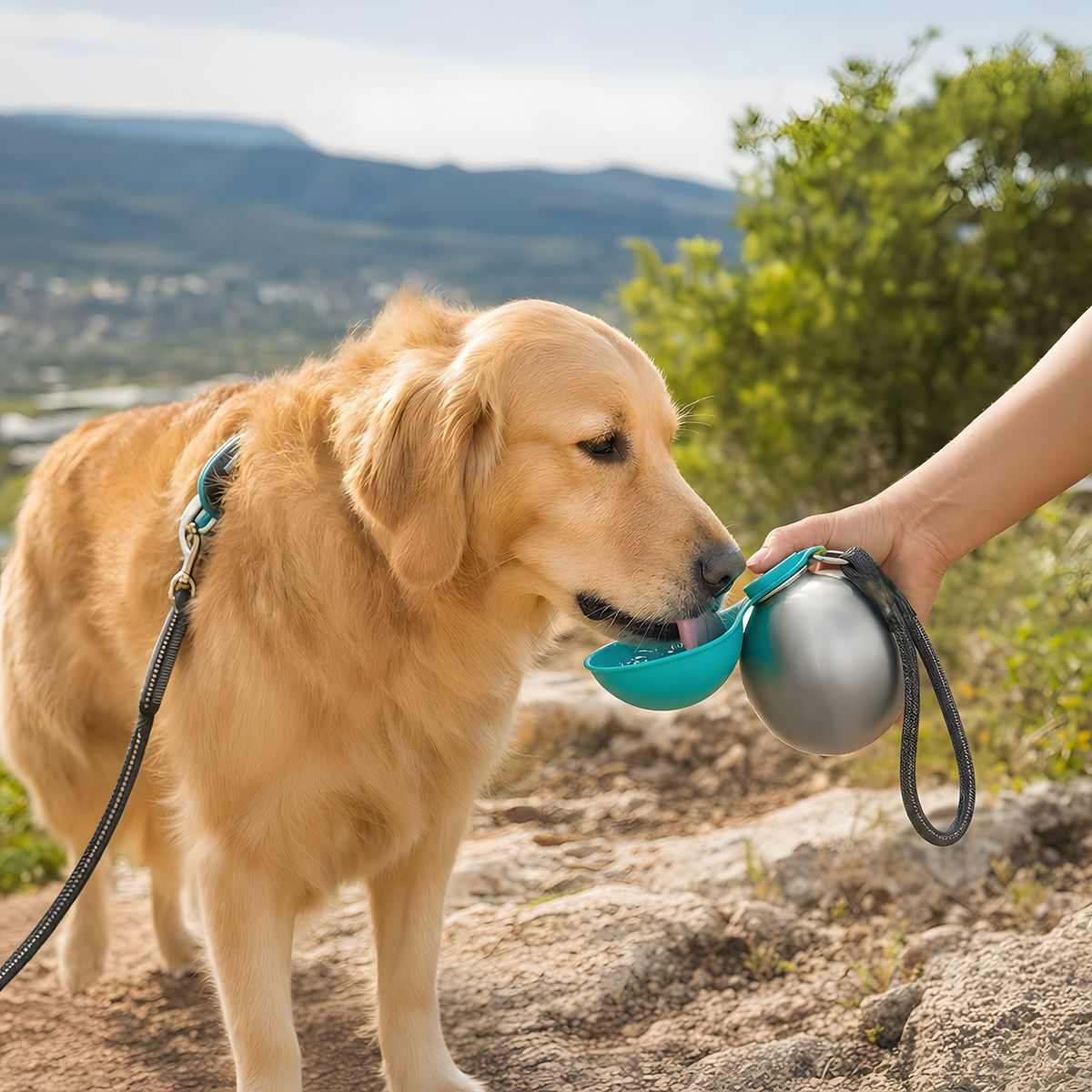 Botella de Agua Portátil para Perros
